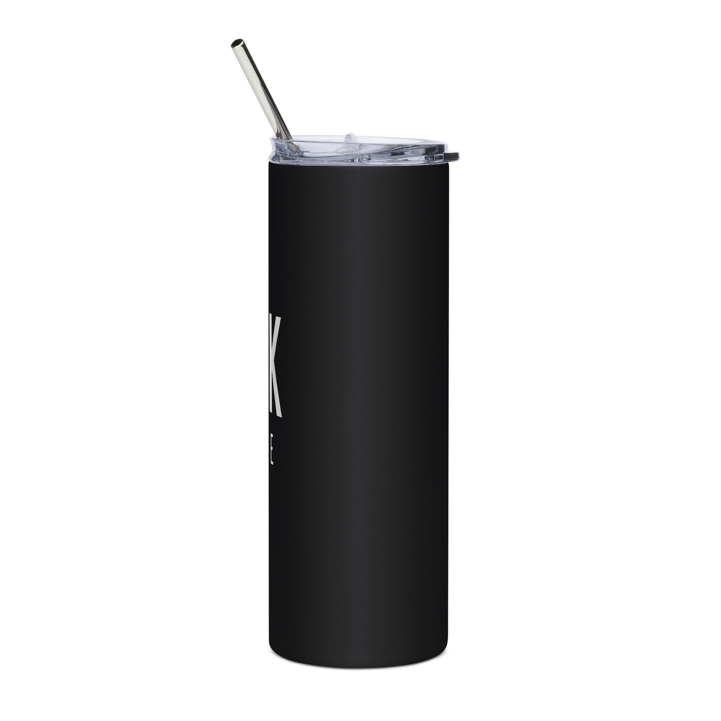 Coffee Tumbler - Personalized Black 20oz Stainless Steel Travel Cup (Est. 2019)